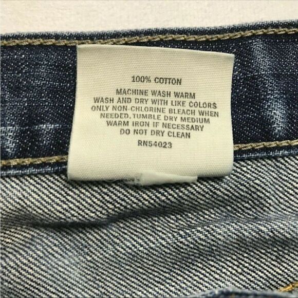 Banana Republic Mens Blue Denim 100 % Cotton Pockets Straight Leg Jeans Size 34 - Picture 6 of 11